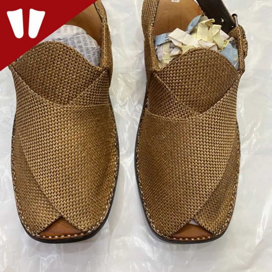 Stylish Waistcoat (material) Peshawari Chappal - Handmade Peshawari Sandal - Chocolate Stylish Waistcoat (material) Peshawari Chappal - Handmade Peshawari Sandal - Chocolate