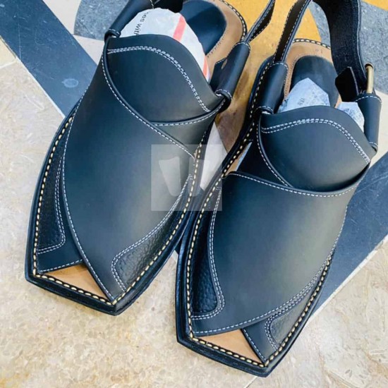 Branded Zalmi Chappal - Pure Leather - Handmade Branded Zalmi Chappal - Pure Leather - Handmade