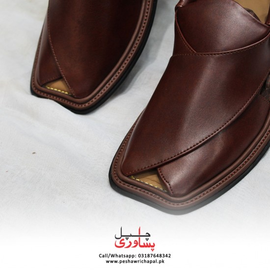 Branded Zalmi Peshawari Chappal - Pure Leather - Handmade
