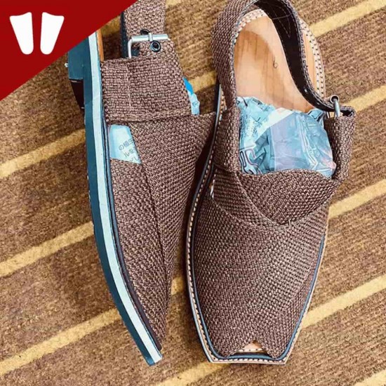 Stylish Waistcoat (material) Peshawari Chappal - Handmade Peshawari Sandal - chocolate Stylish Waistcoat (material) Peshawari Chappal - Handmade Peshawari Sandal - chocolate